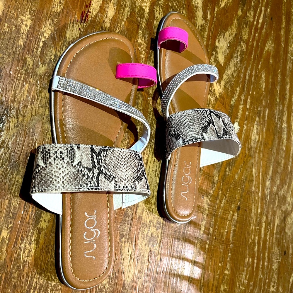 Sandals made by Sugar. Super cute but I don’t wear them. Lightly used size 7.5